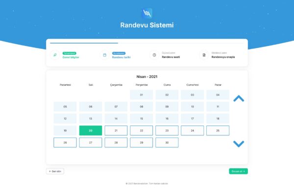Web Tabanlı Randevu Sistemi