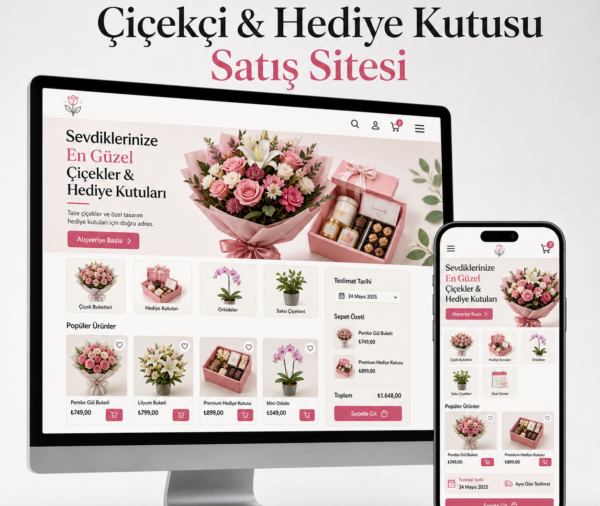 Çiçekçi & Hediye Kutusu Satış Sitesi