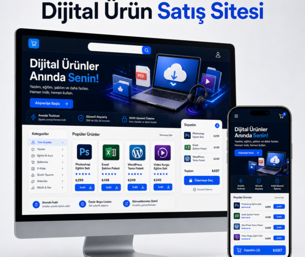 Dijital Ürün Satış Sitesi