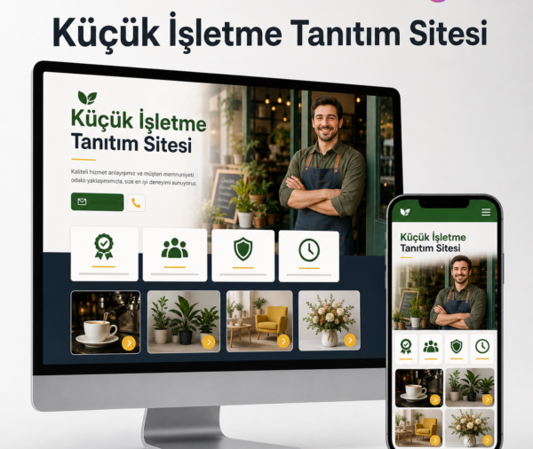 Küçük İşletme Tanıtım Sitesi (Esnaf Paketi)